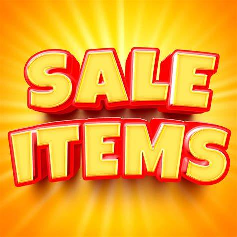 SALE ITEMS!