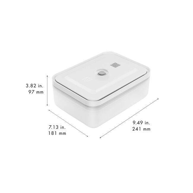 Zwilling | Plastic Divided Meal Prep Container | Large Flat