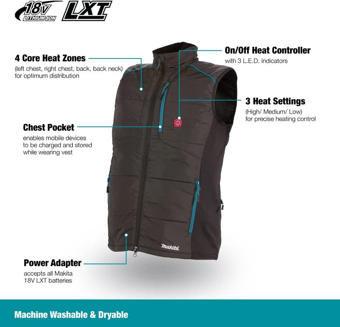 Makita | 18V Heated Vest with Battery