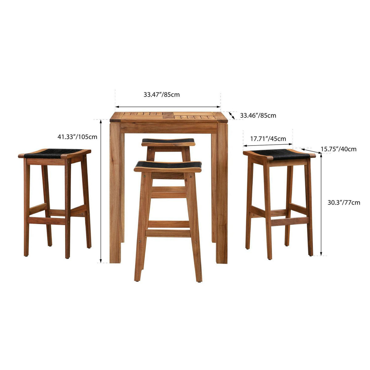ARTHER Bar Set 4 Stools