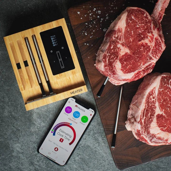 MEATER Block: 4-Probe Premium WiFi Smart Meat Thermometer | for BBQ, Oven,  Grill, Kitchen, Smoker, Rotisserie | iOS & Android App | Apple Watch, Alexa