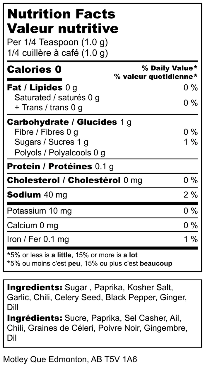 MOTLEY-QUE-NUTRITION