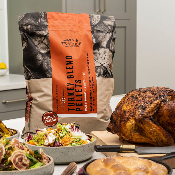 Traeger Turkey Blend Pellets - With Rub & Brine Kit