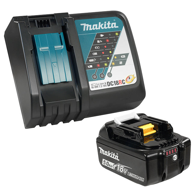 Makita | Y-00309 18V (5.0 Ah) Li-Ion Battery & Li-Ion Rapid Charger Kit