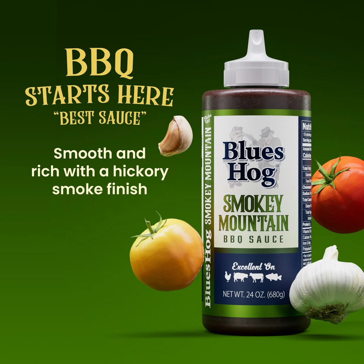 Blue's Hog | Smokey Mountain 24oz BBQ Sauce