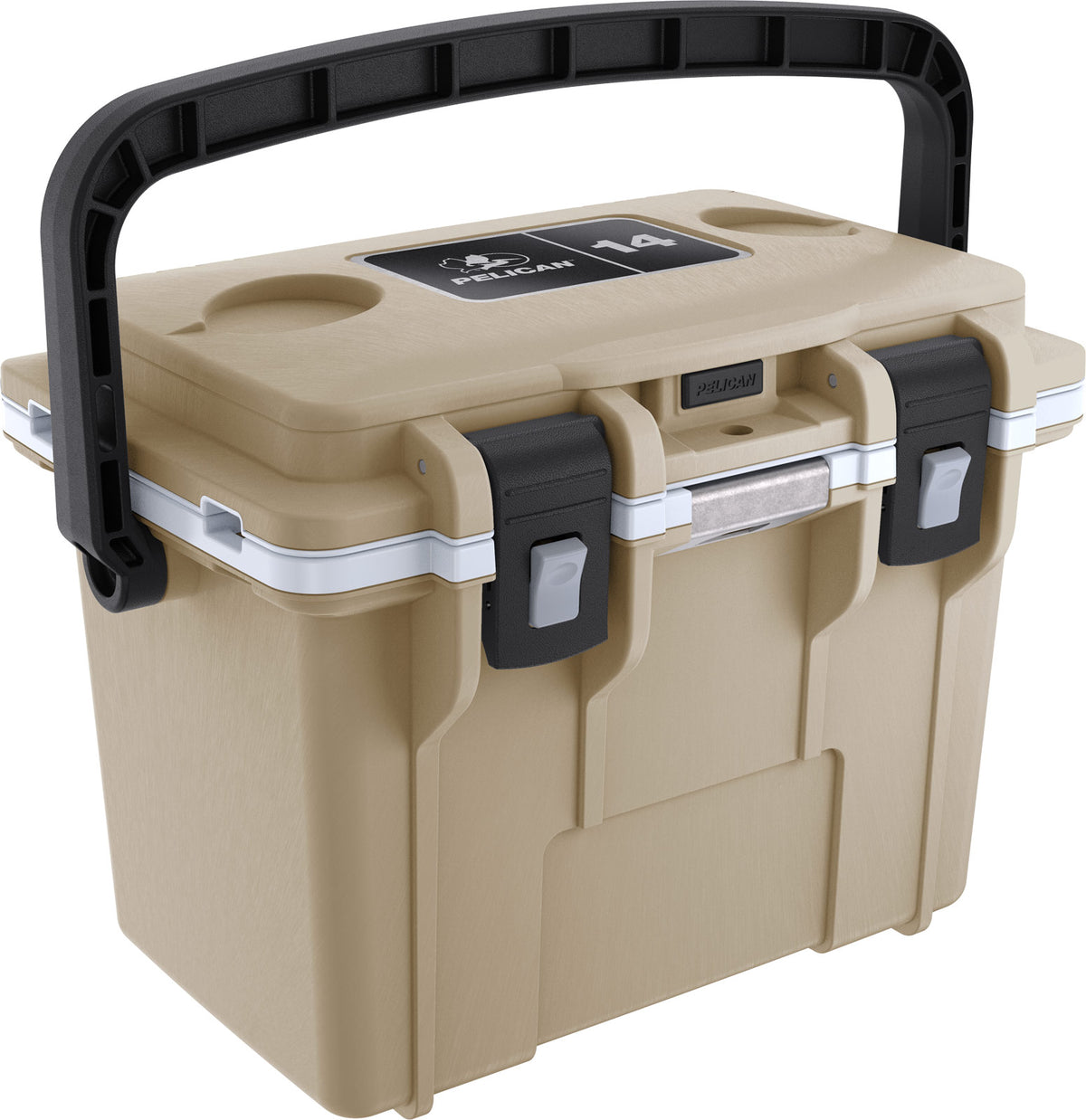 Pelican | 14QT Personal Cooler | Tan/White