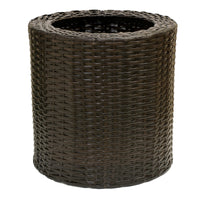 Wicker Planter w/Metal Stand 14"