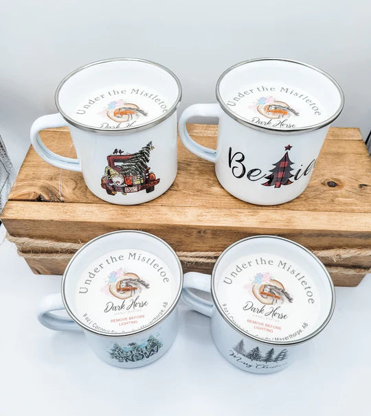 Candles Camp Mug - Deck the Halls