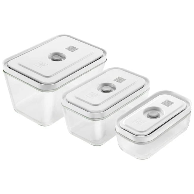 3pc Vacuum Box Set - Grey- Glass S/M/L