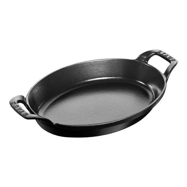 Staub Cast Iron Oval Oven Dish - Black