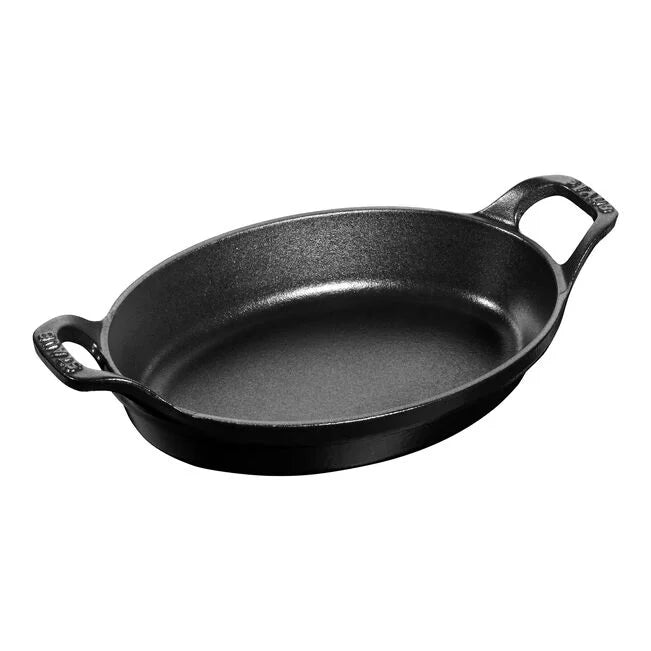 Staub Cast Iron Oval Oven Dish - Black