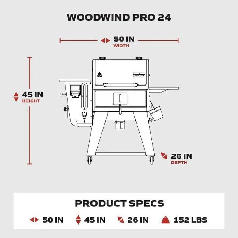 Camp Chef | Woodwind Pro | Wifi 24 Pellet Grill