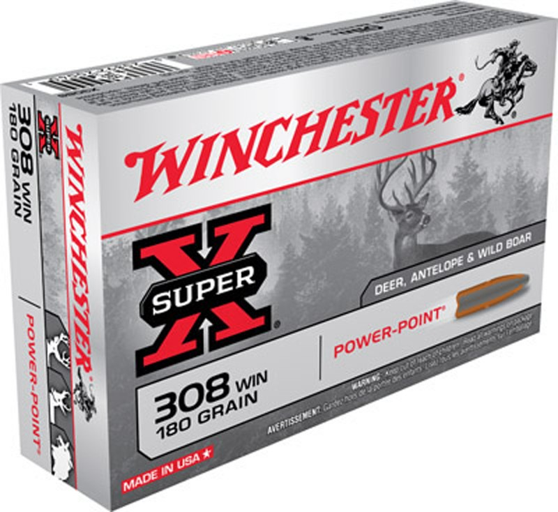 AM 109-535 Winchester CF Ammo 308 Win 180 gr. Power-Point®