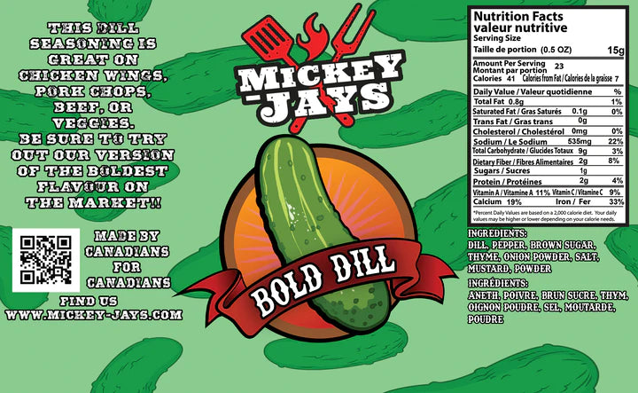 Mickey-Jays Bold Dill Seasoning 16OZ