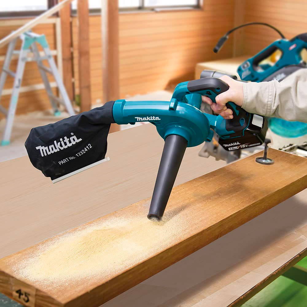 Makita 18V Cordless Blower Vacuum DUB185Z Oak and Iron Outdoor