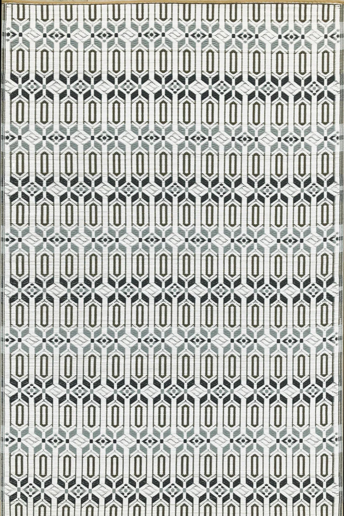 MAD MATS 6x9 Moroccan Grey/White