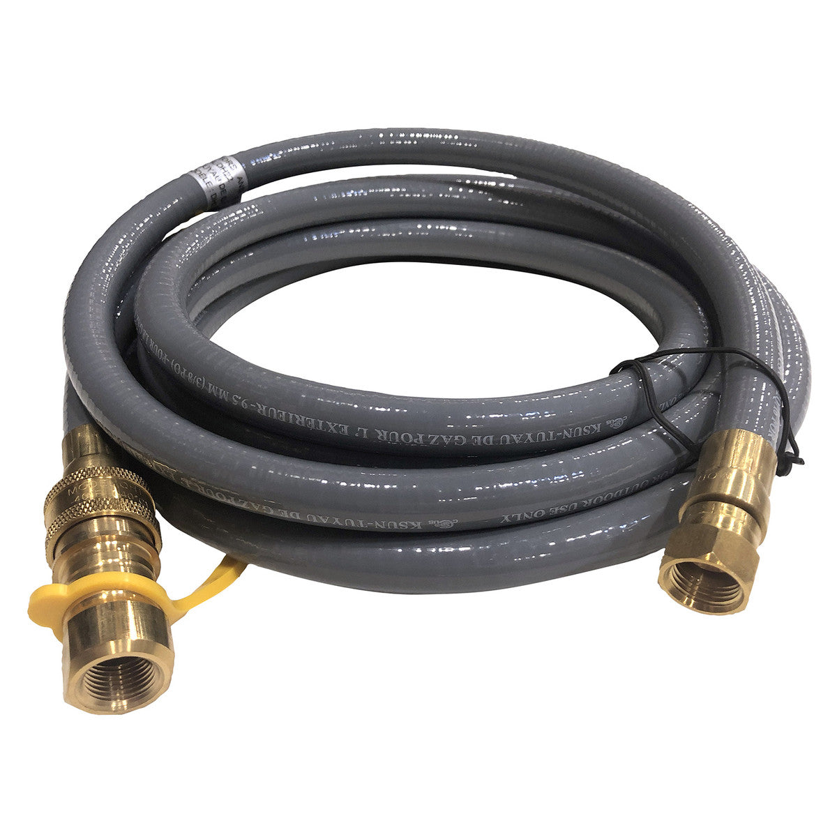 Natural Gas Hose with Quick Connect, 12 ft / 3.65 M