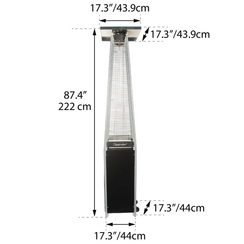 Blk Flame Propane Patio Heater