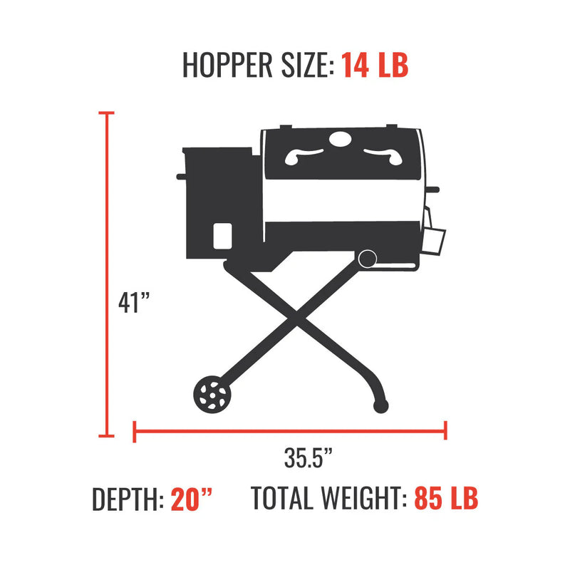 Recteq 340P Hopper Size