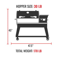 Recteq Backyard Beast Hopper Size