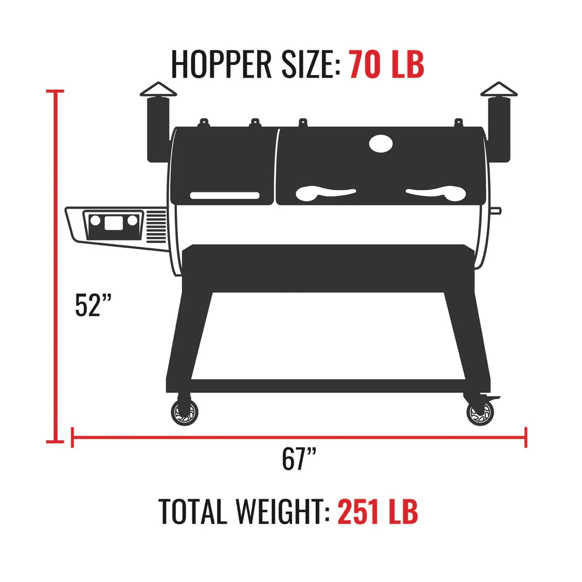 Recteq DualFire Hopper