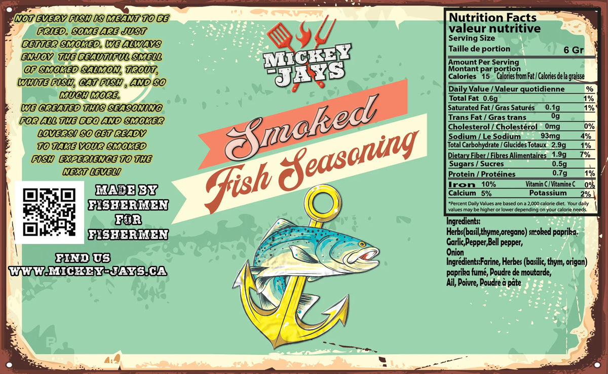Mickey-Jays Smoked Fish Seasoning