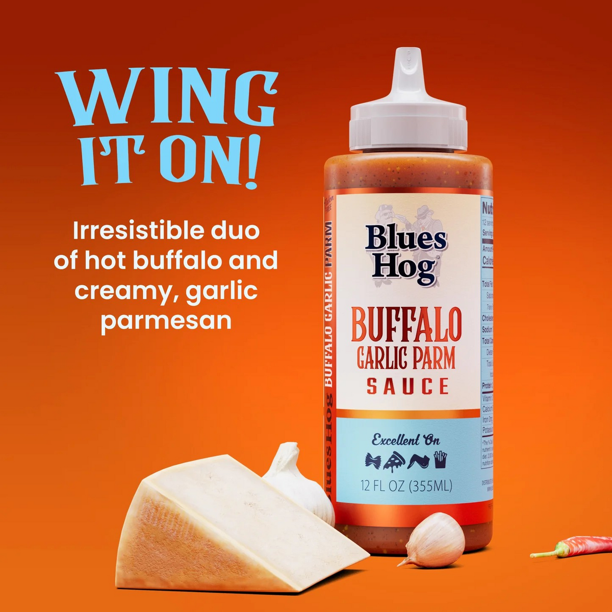 Blue's Hog | Buffalo Garlic Parm Sauce 12oz