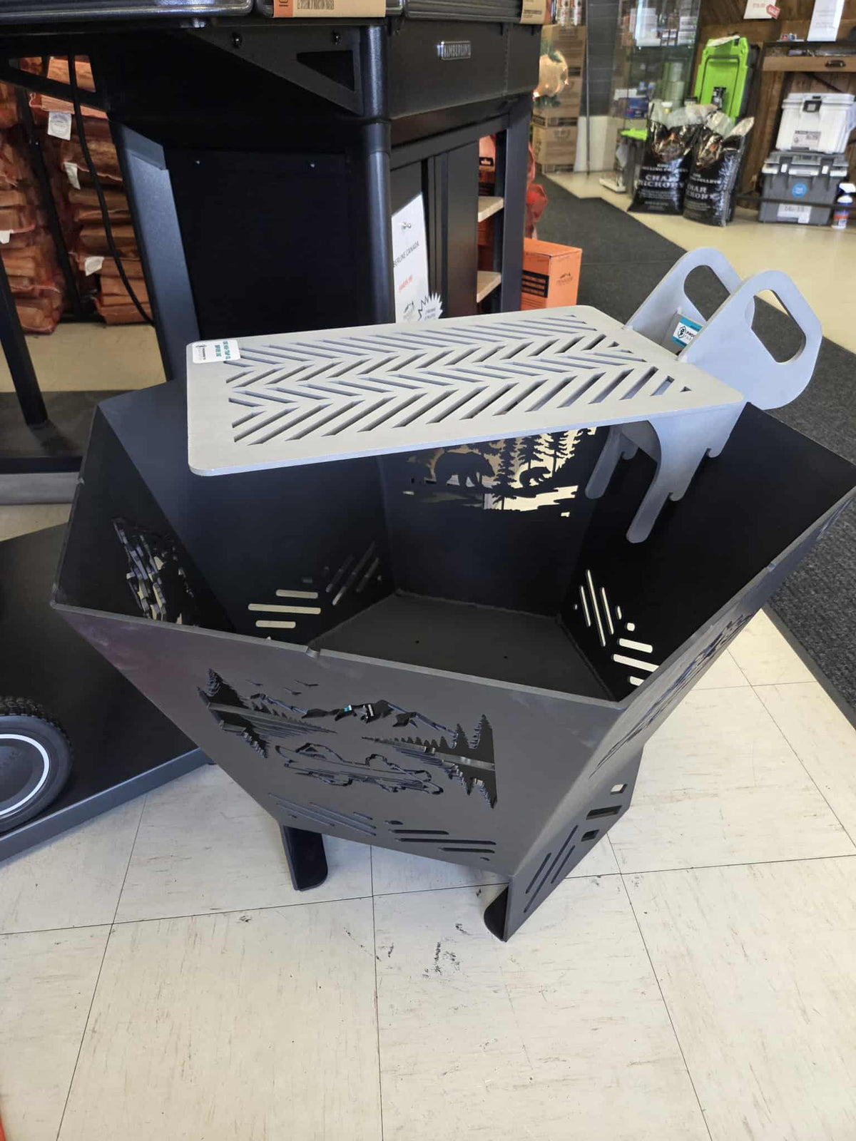 Locally Made Fire Pit | Griddle