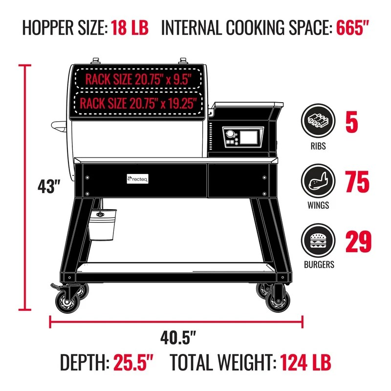 RecTeq Grill | The Patio Legend 600