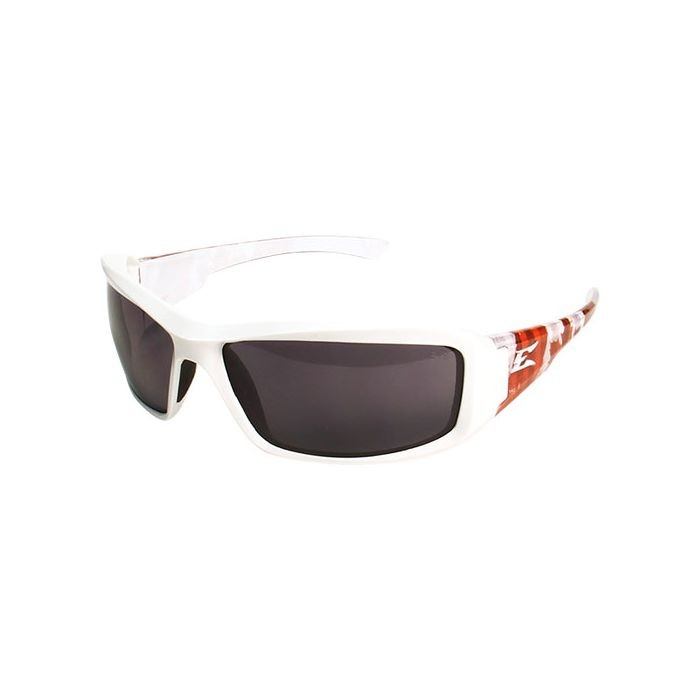 Edge Brazeau | Torque White/Red - Canadian Flag Frame | Polarized Smoke Lens