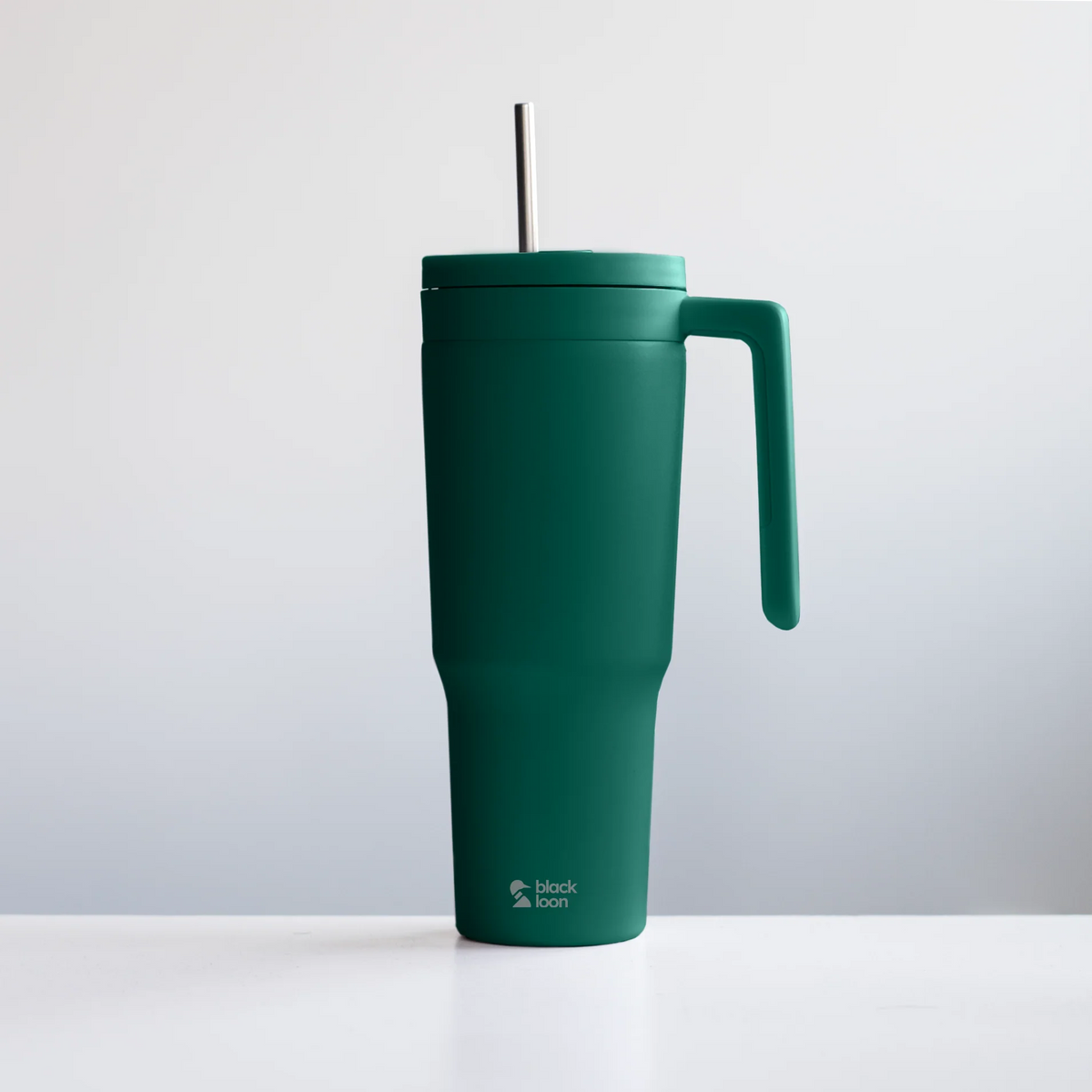 Black Loon | 1.2L Tumbler | w/ Straw 🍁