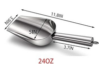 Pellet Scoop | 24oz | 16oz | 12oz | 8oz