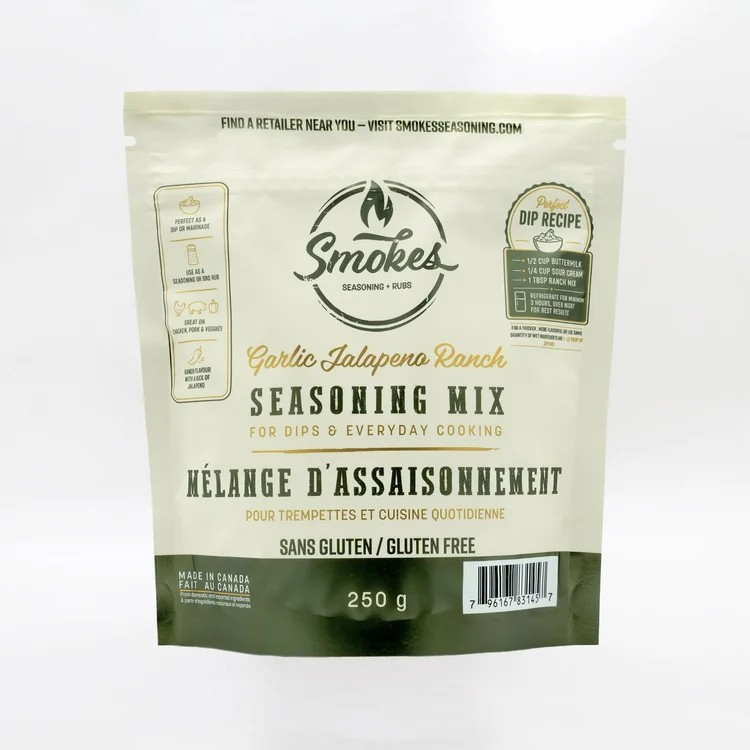 Smokes Seasoning | Seasoning Mix | Garlic Jalapeno Ranch 🍁