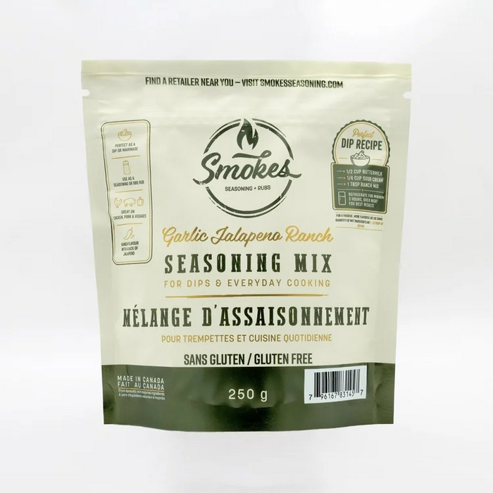 Smokes Seasoning | Seasoning Mix | Garlic Jalapeno Ranch 🍁