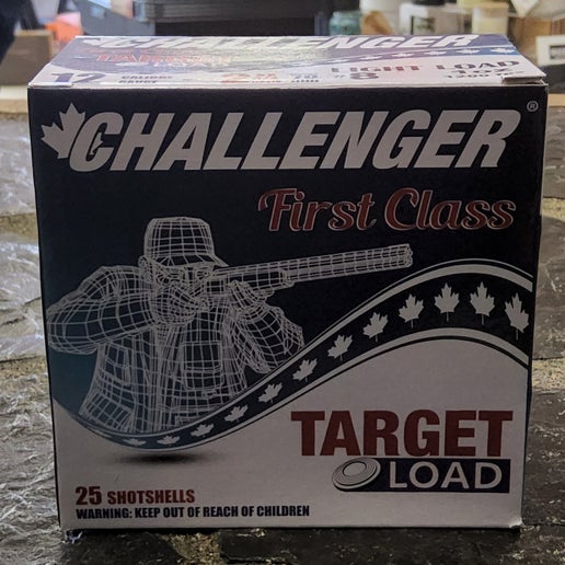 AM 058-201 Challenger - Light Target Load Ammo 12 GA 2-3/4" 1oz 1200FPS, 25Rds/Box, #8