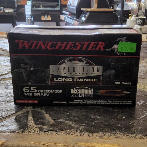 AM 109-418 Winchester CF AMMO 6.5 CREEDMOOR 142 GR. Accubond® LR®  #S65LR