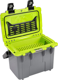 PELICAN - 14QT Personal Cooler - Dark Gray - Green