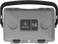 PELICAN - 14QT Personal Cooler - Cement/White