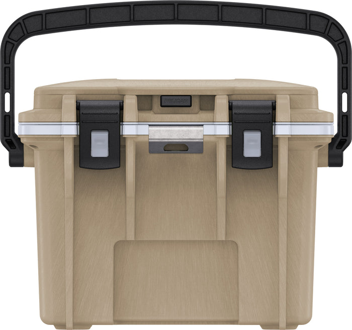 PELICAN -14QT Personal Cooler - Tan and White