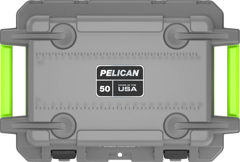PELICAN -  50QT Elite Cooler Dark Gray / Green