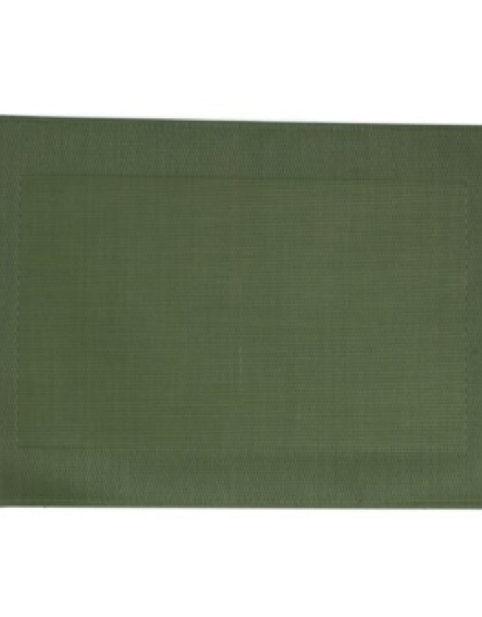 Bordered VNYL Placemat Moss