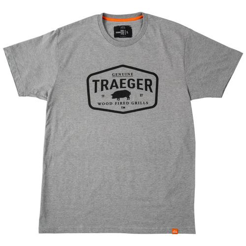 TRAEGER CERTIFIED MEN'S T-SHIRT (GREY/HEATHER)