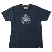 TRAEGER GRILL VIBES T-SHIRT NAVY HEATHER)