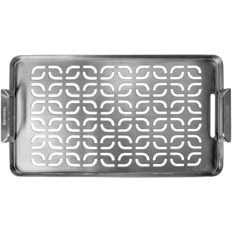 TRAEGER MODIFIRE FISH & VEGGIE STAINLESS STEEL GRILL TRAY