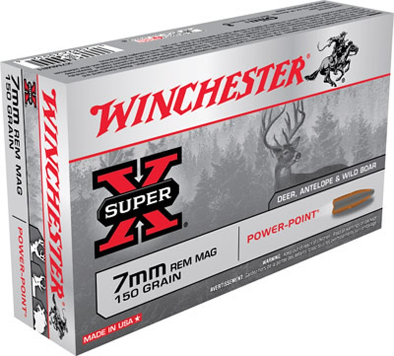 AM 109-462 Winchester CF Ammo 7MM REM MAG 150 gr. Power-Point®